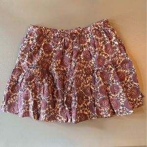 Jcrew skirt floral soft linen tiered mini Size Medium